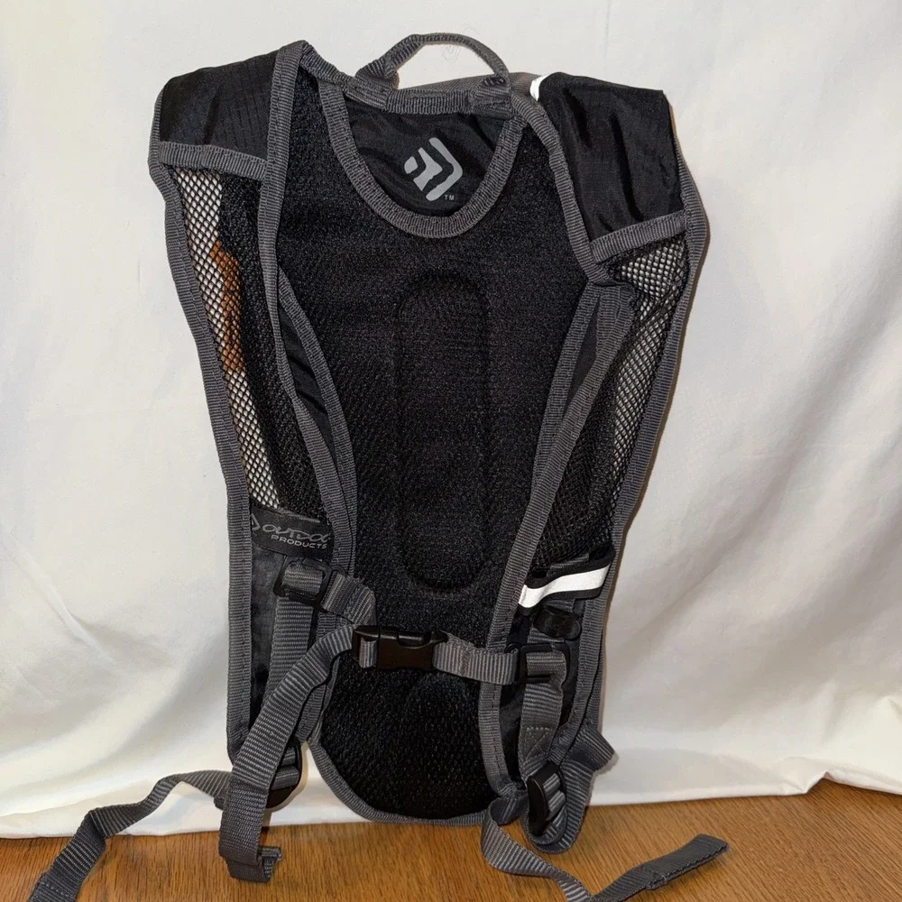 Outdoor Products Kilometer 8.0 Hydration Backpack Black Grey No Bladder